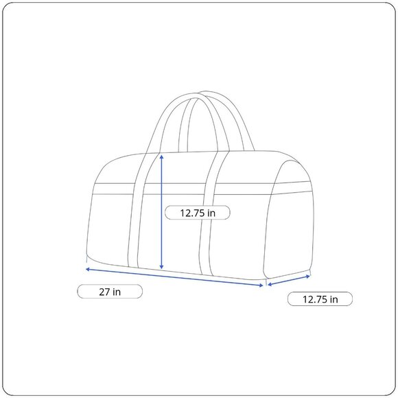 Totes On The Move Foldable Black Waterproof Shoulder Strap Duffel Bag Sz L - New - Picture 15 of 15